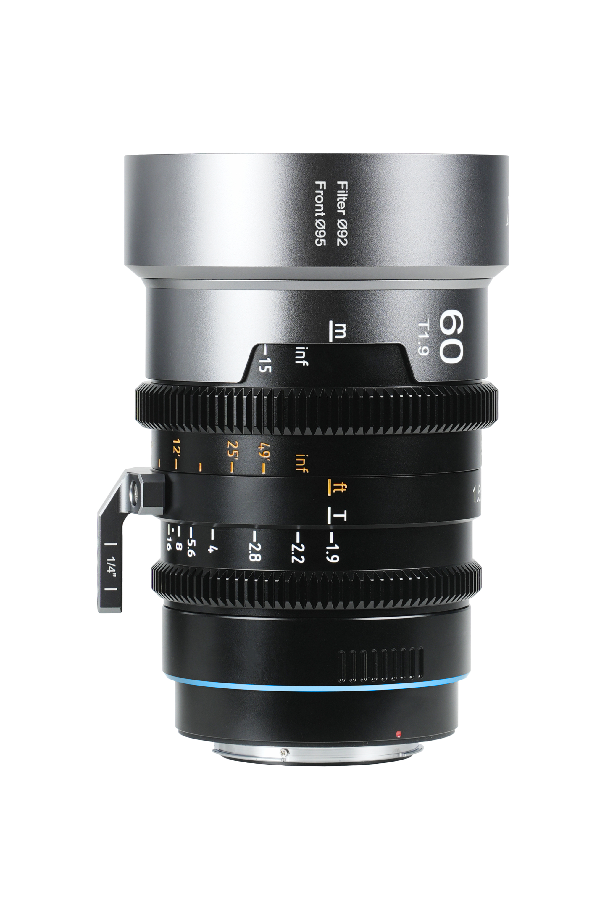 Sirui IronStar 60mm T1.9 1.5x Anamorphic Full Frame Cine Lens (PL / EF- Mount)- Blue Flare