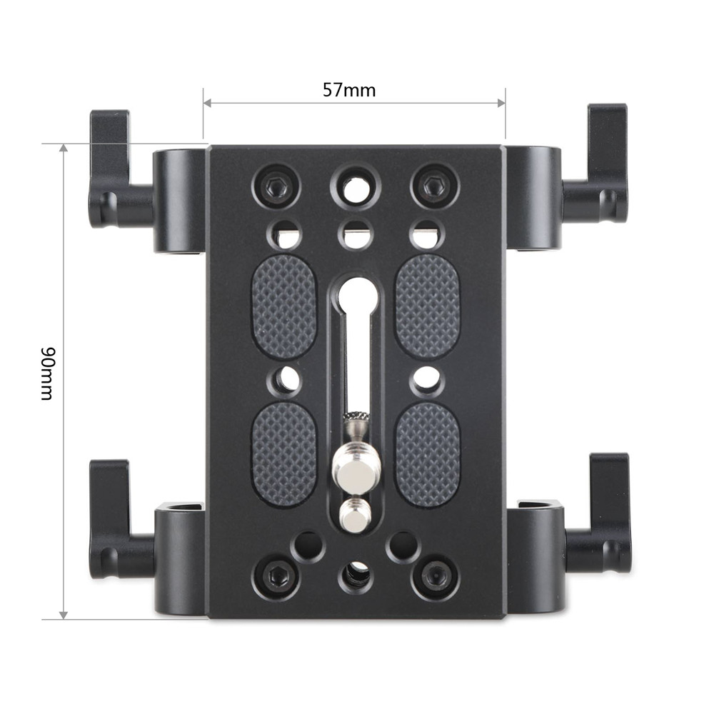 Baseplate with Dual 15mm Rod Clamp 1798