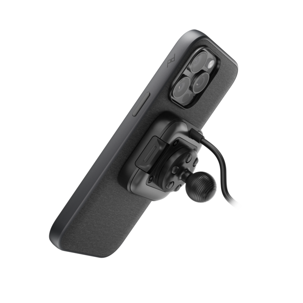 20mm Motorcycle Locking & Charging Ball Adapter - Black