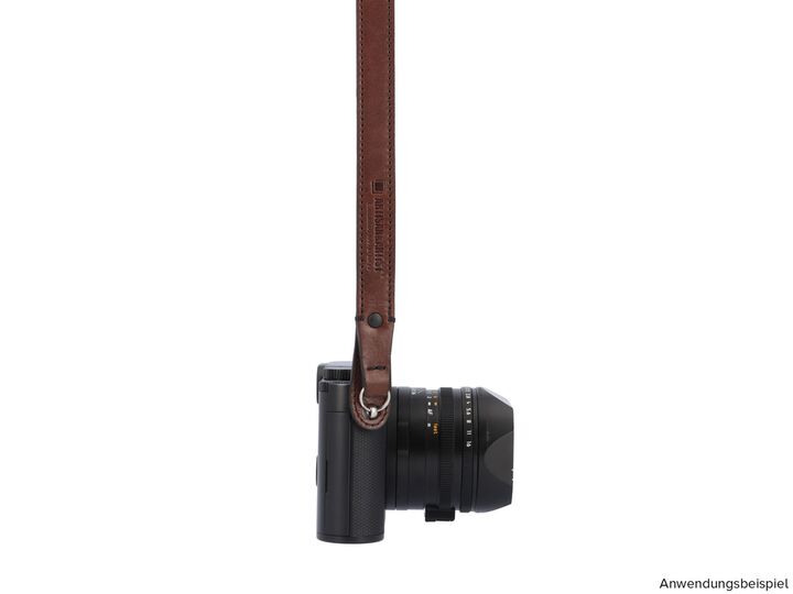 Leather Camera Strap (L) - Brown