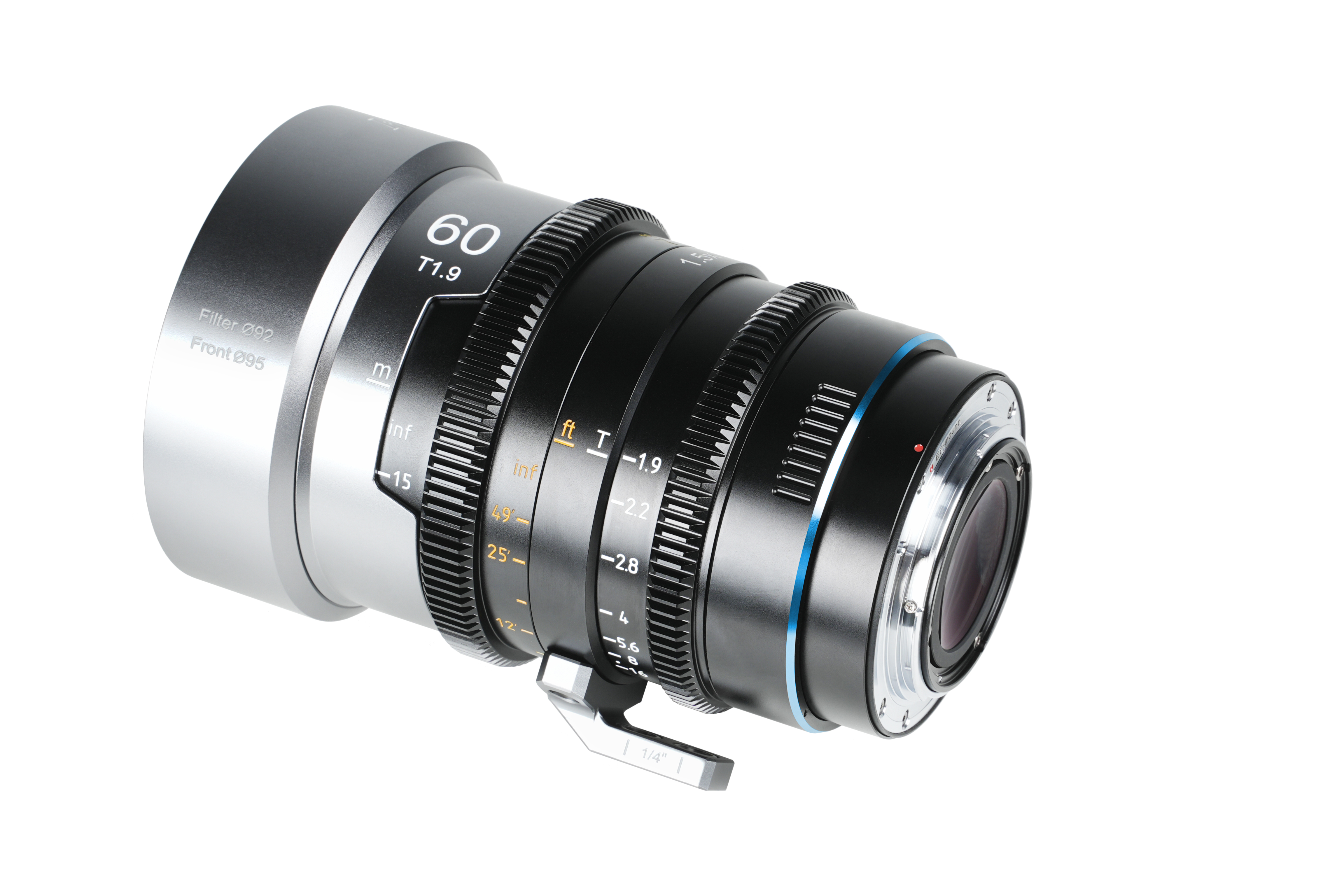 Sirui IronStar 60mm T1.9 1.5x Anamorphic Full Frame Cine Lens (PL / EF- Mount)- Blue Flare