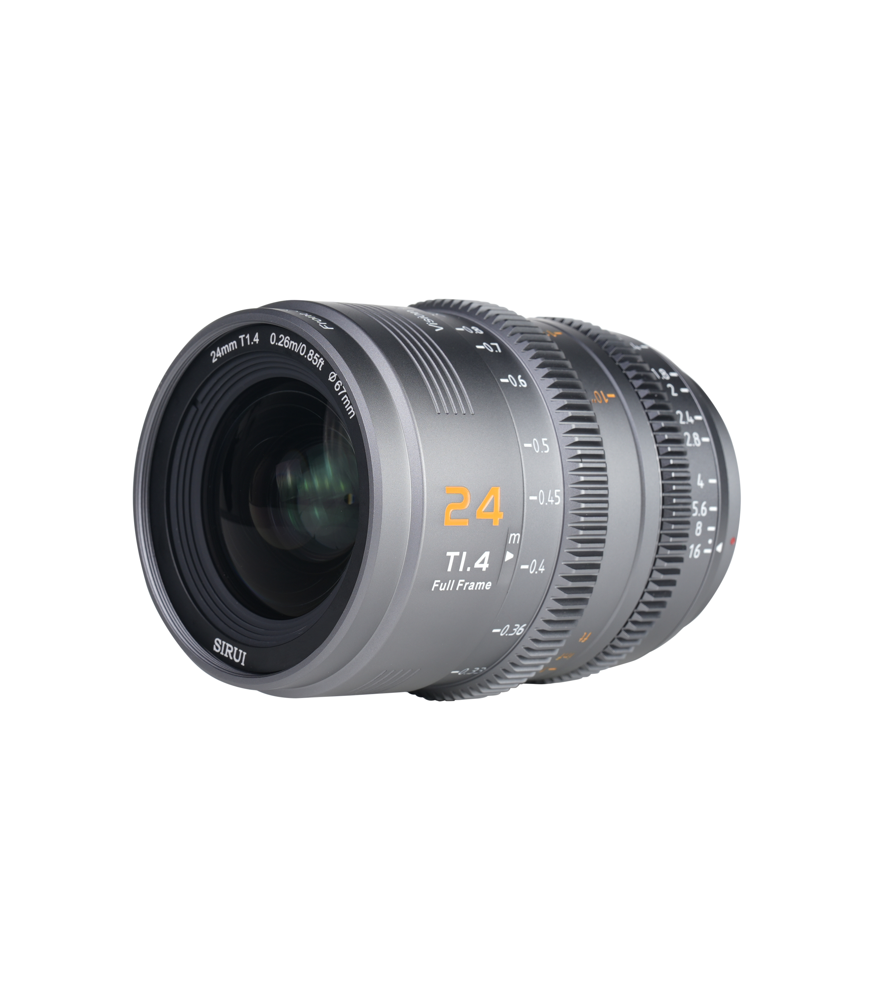 Sirui VISION PRIME 24mm T1.4 FF Cine Lens (E-Mount) - Grey