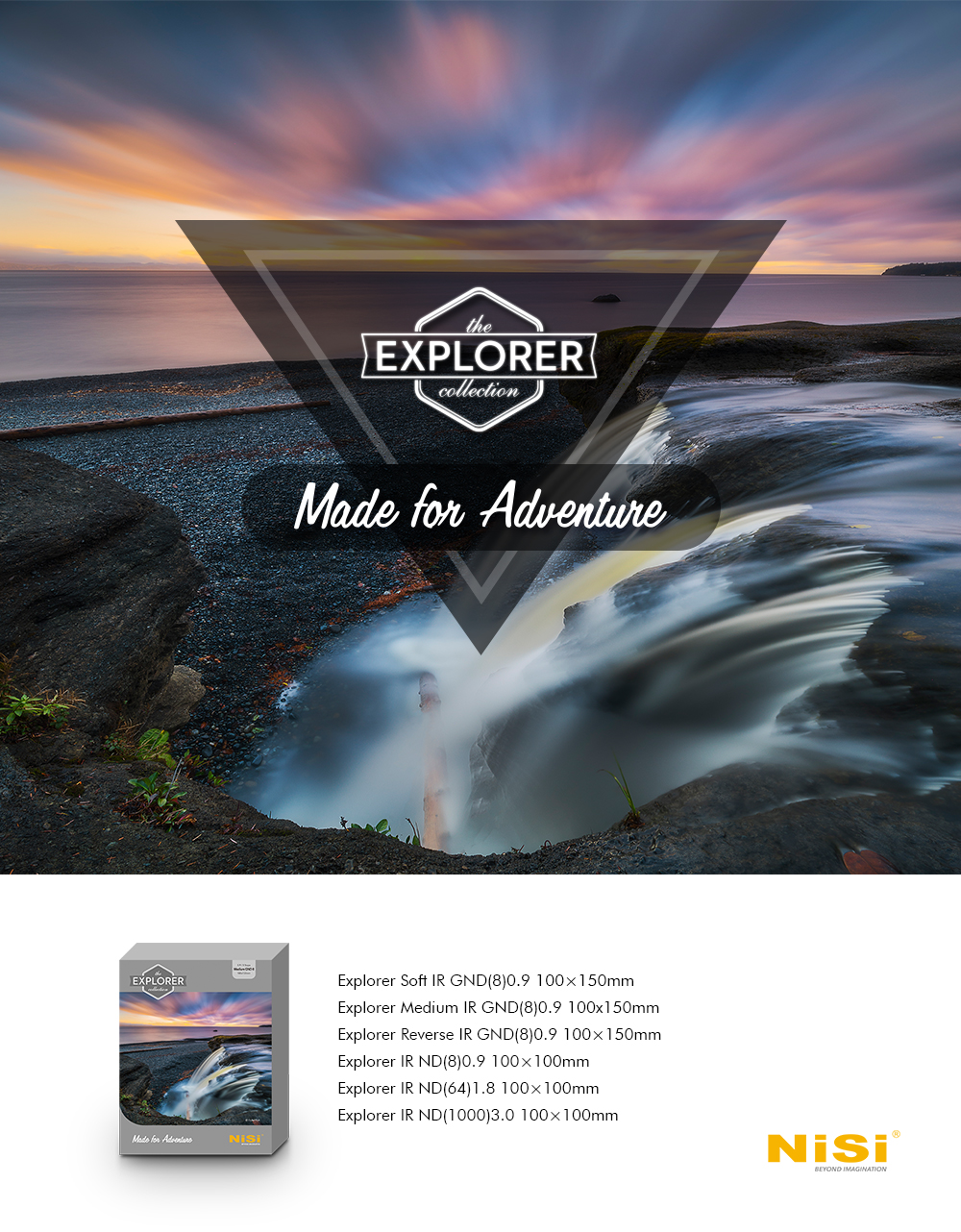 Graufilter Explorer IR ND8 (3-Stops) 100x100mm