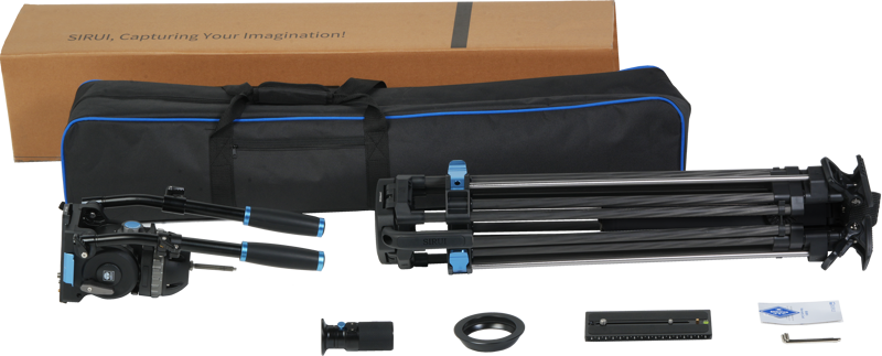 SIRUI Tripod Kit SQ100+VHS18 SIRUI Twin-Leg w. 100mm Half Bowl
