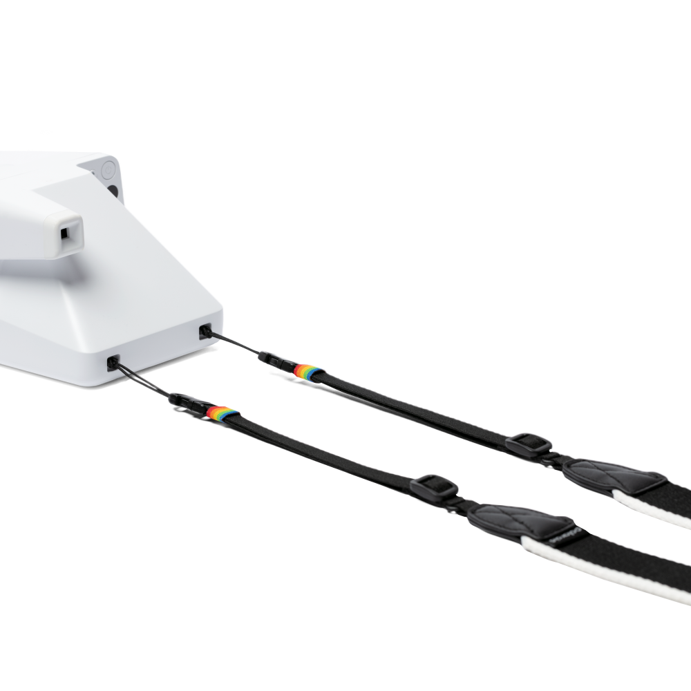 Polaroid Flat Strap - Black & White