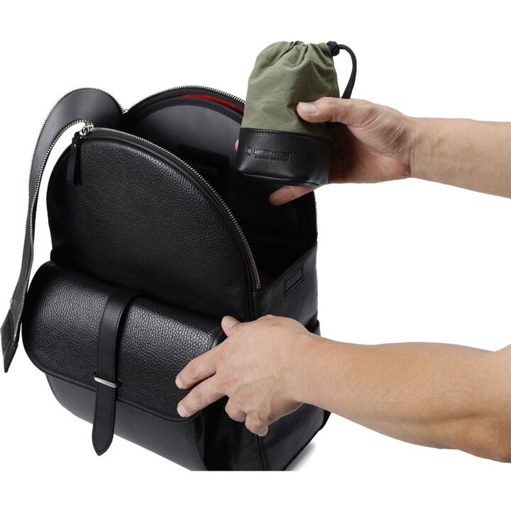 Fabric Camera Lens Pouch - Khaki (M)