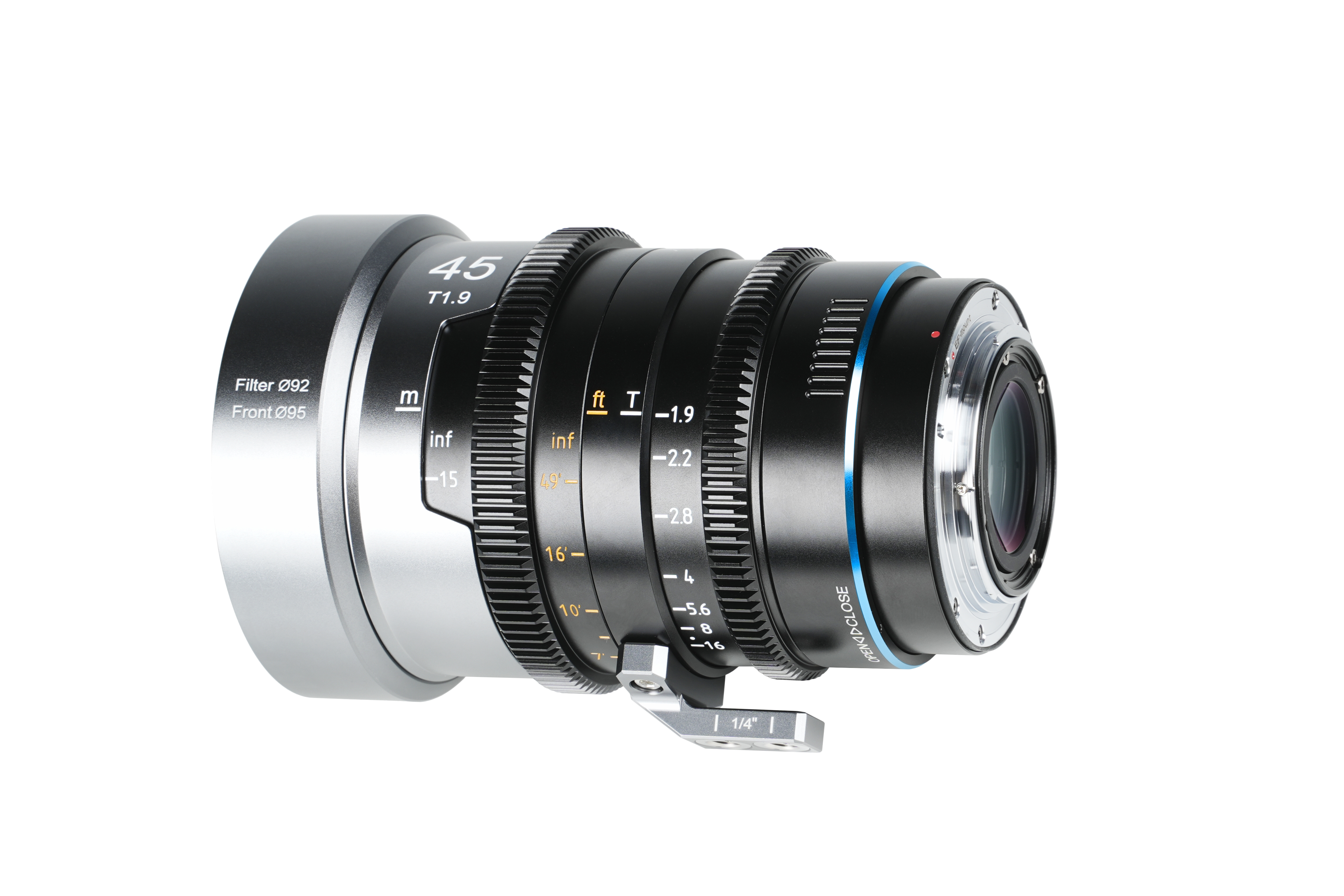 Sirui IronStar 45mm T1.9 1.5x Anamorphic Full Frame Cine Lens (PL / EF- Mount)- Blue Flare