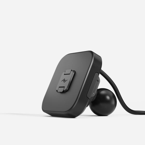 1" Motorcycle Locking & Charging Ball Adapter - Black