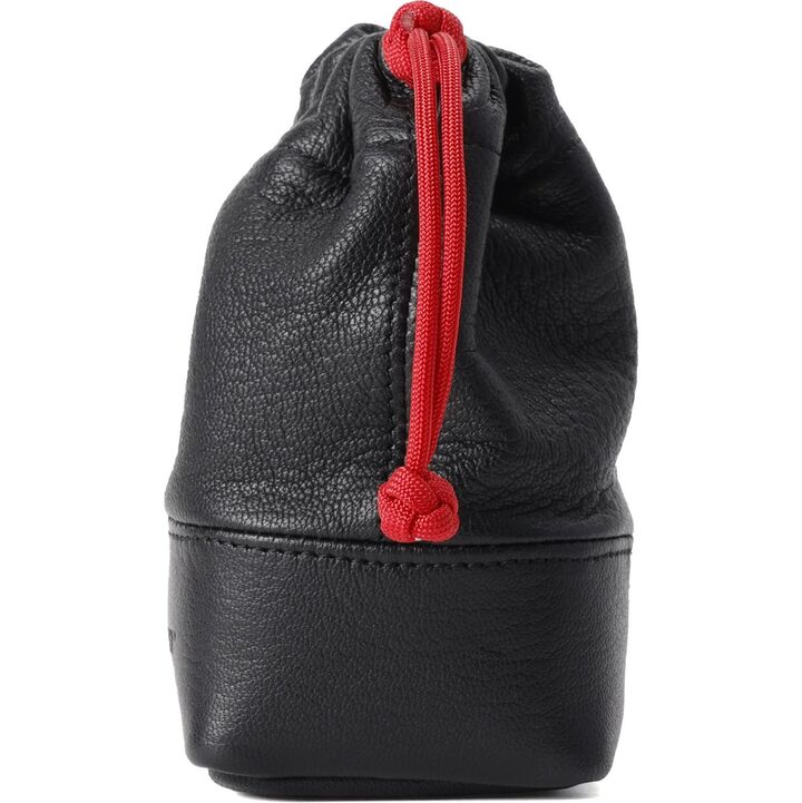 Full Leather Camera Lens Pouch - Black (M)