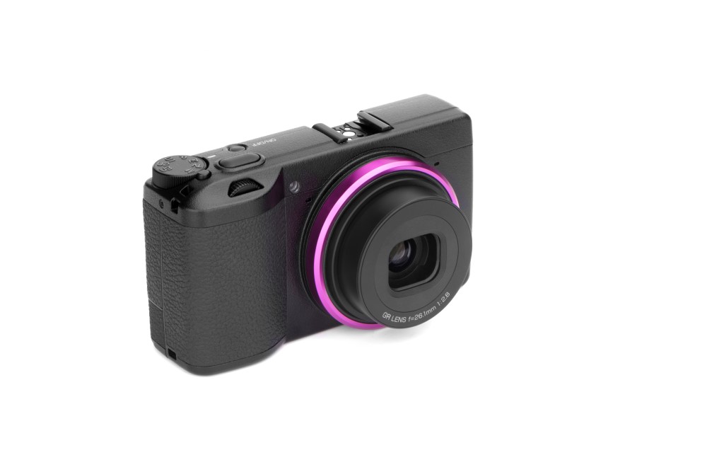 Ring Cap für RICOH GR IIIx - Rose Red & Silver