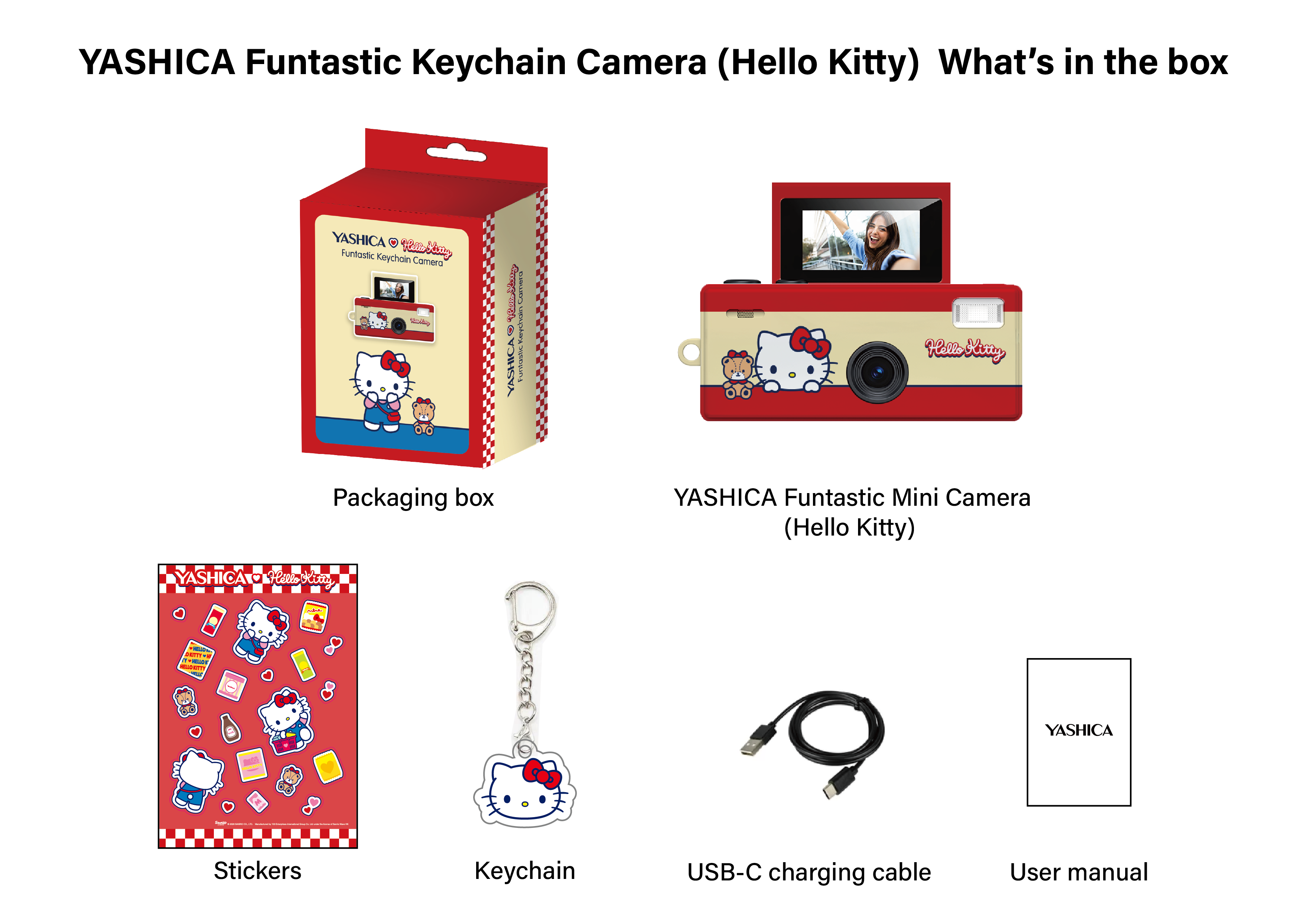 YASHICA x Hello Kitty Funtastic Keychain Camera