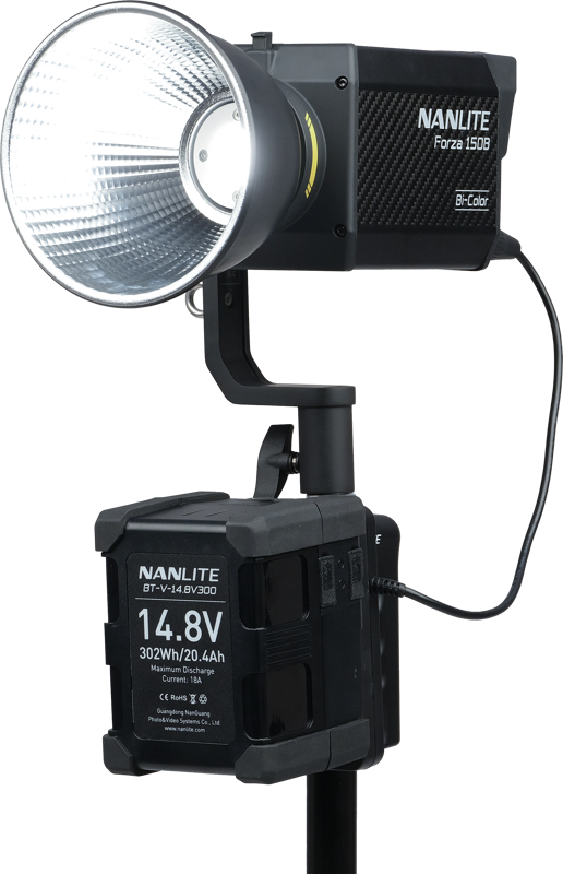 NANLITE V-Mount Battery Grip w. 4-Pin XLR Connector