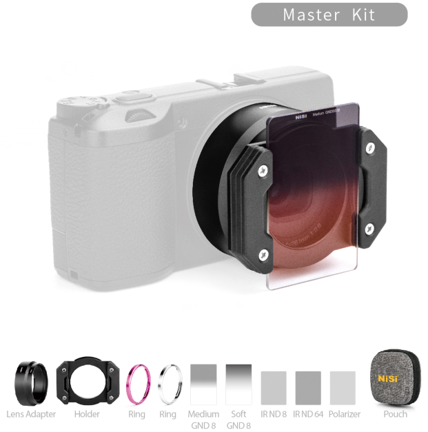 Master Kit für RICOH GR IIIx - Rose Red & Silver