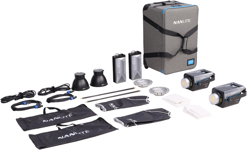NANLITE FC-500B 2-Light Trolley Case Kit
