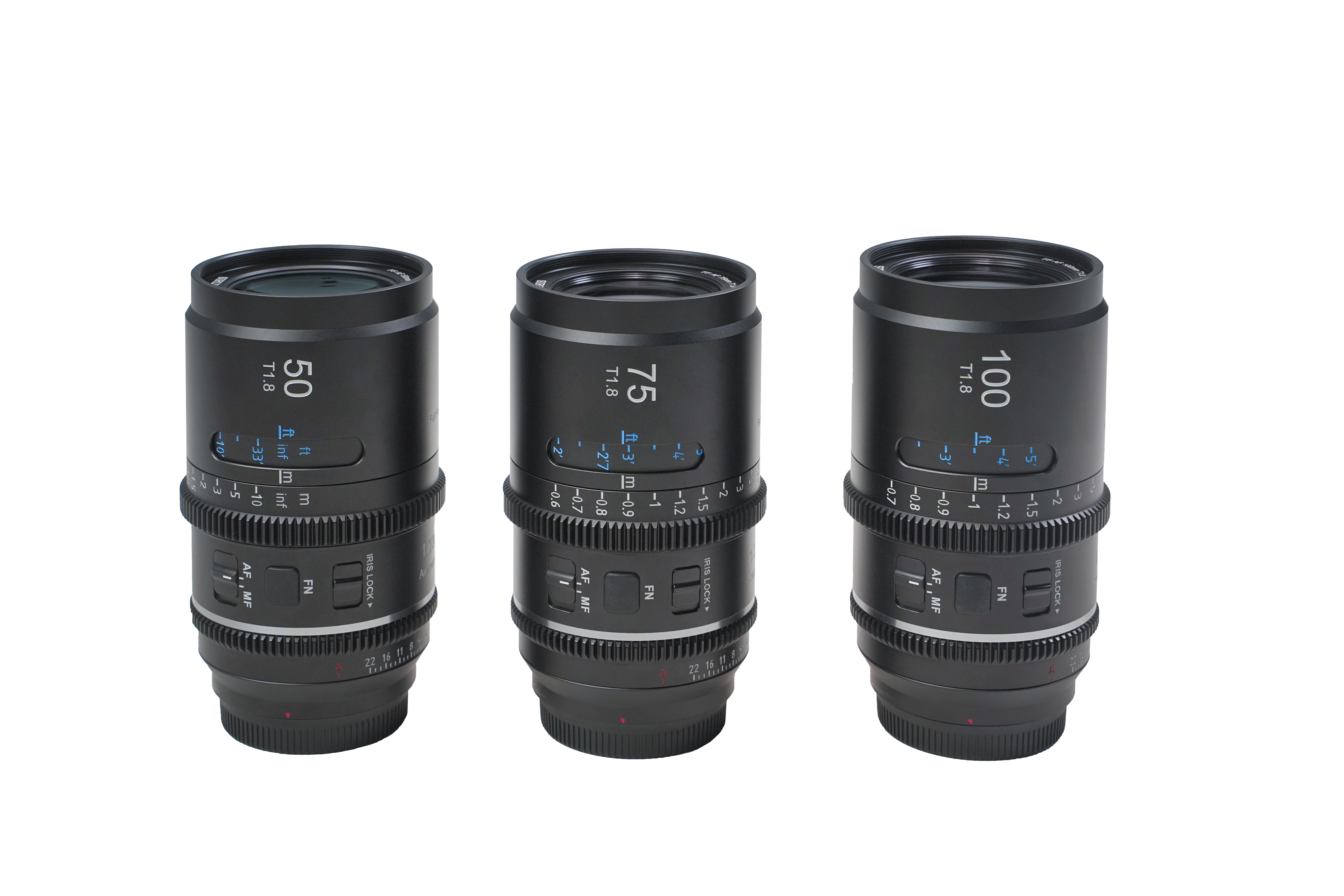 Sirui Astra 50/75/100mm AF FF Anamorphic Bundle (L mount)-Neutral Flare