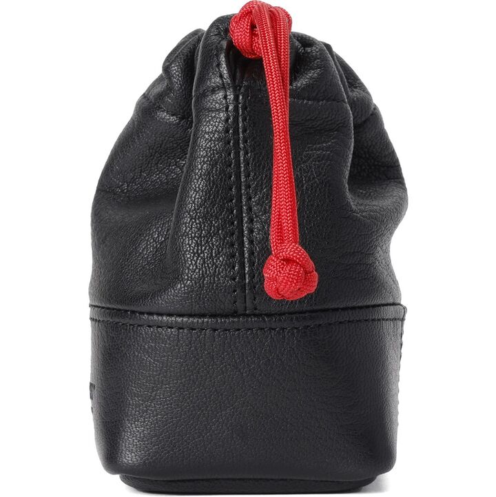 Full Leather Camera Lens Pouch (S) - Black