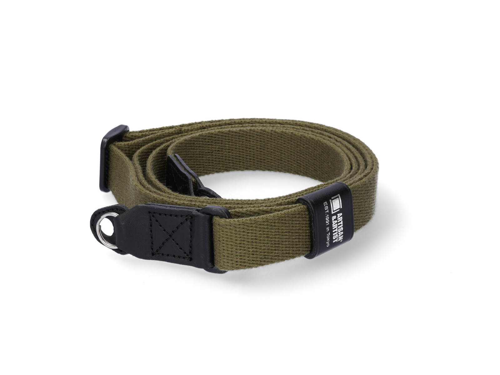 ACAM-100AA Slim and Soft Cloth Camera Strap (L) - Khaki