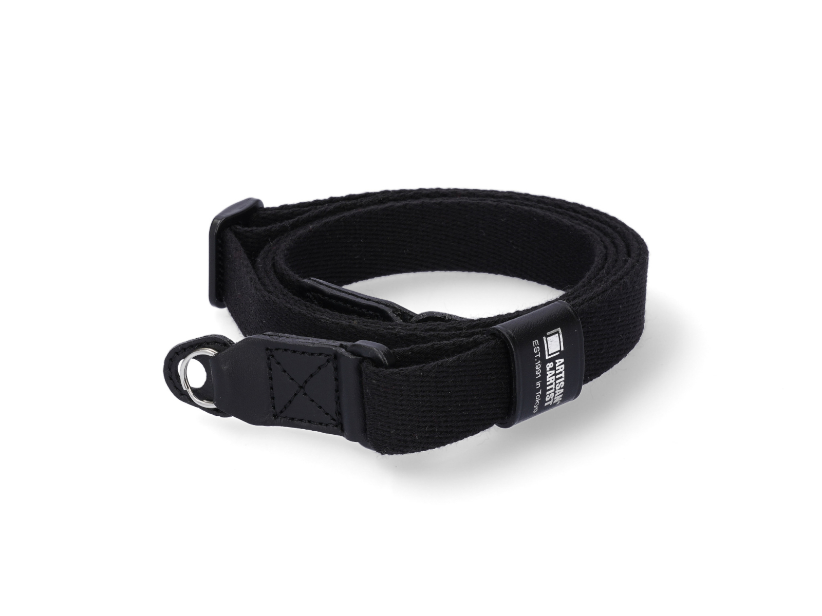 ACAM-100AA Slim and Soft Cloth Camera Strap (L) - Black