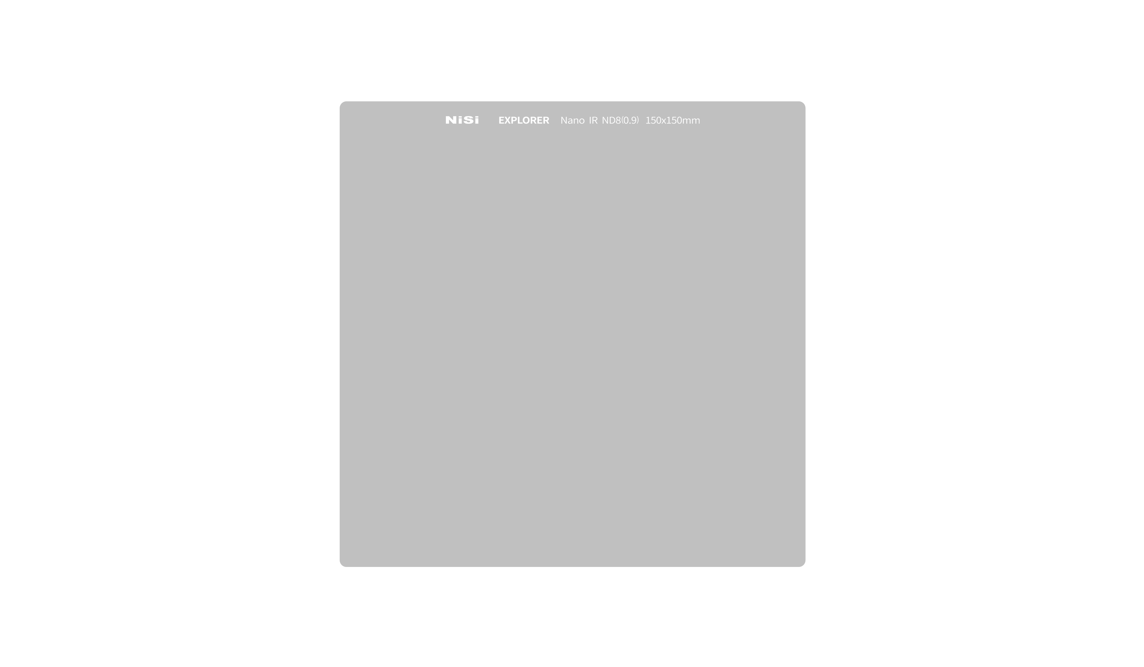 Explorer Filter IR ND8 (3-Stops) 150x150mm