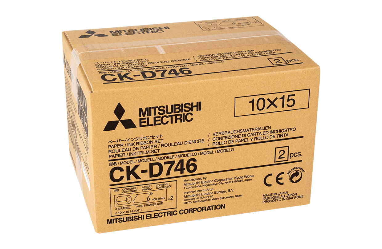 Mitsubishi CK-D746 10x15cm Papier für 800 Bilder