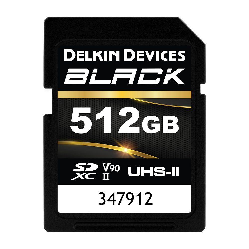 BLACK UHS-II SDXC 512GB R:300MB/s W:250MB/s