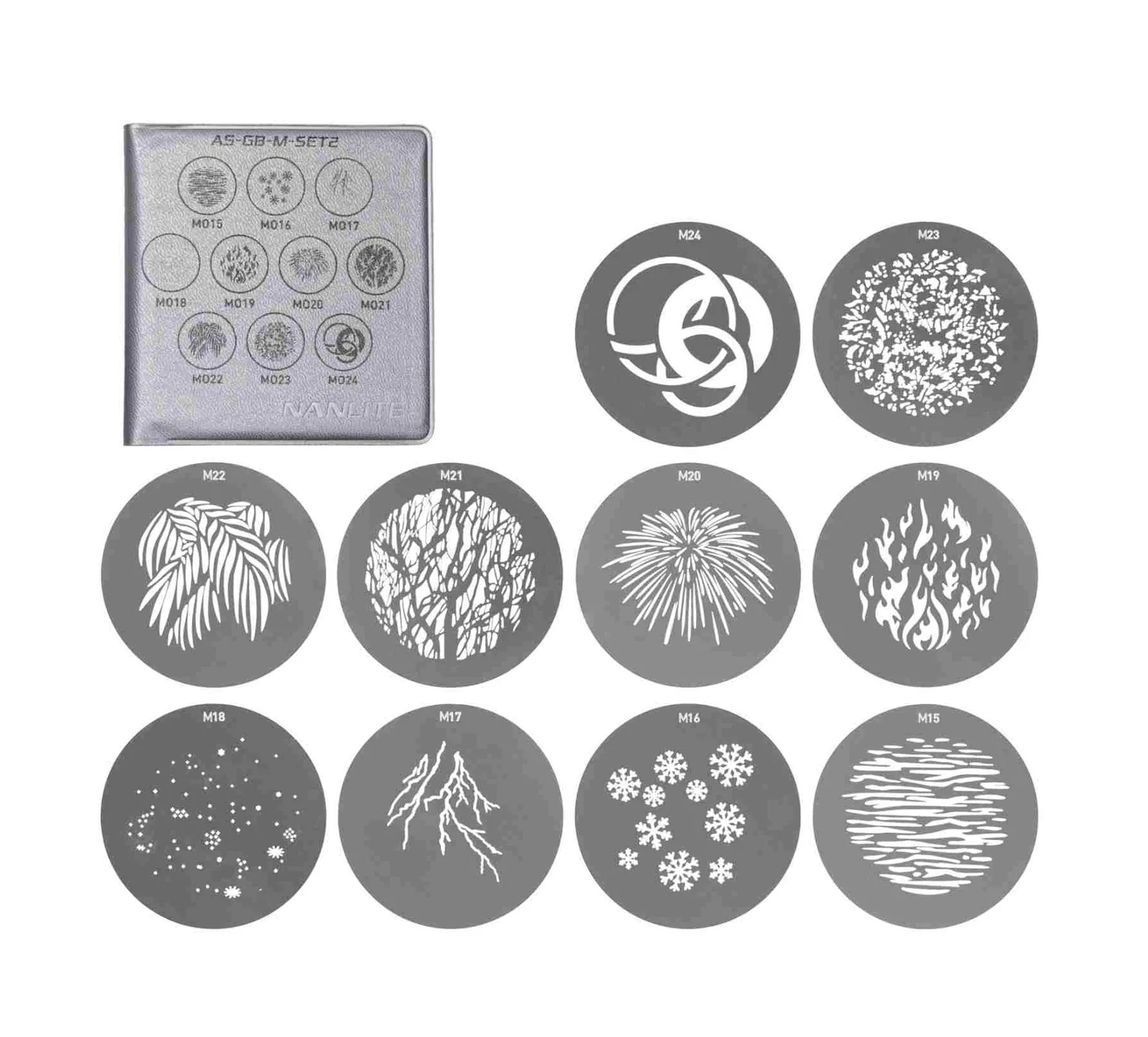 NANLITE GOBO Size M Set 2 (1 Set x 10pcs)