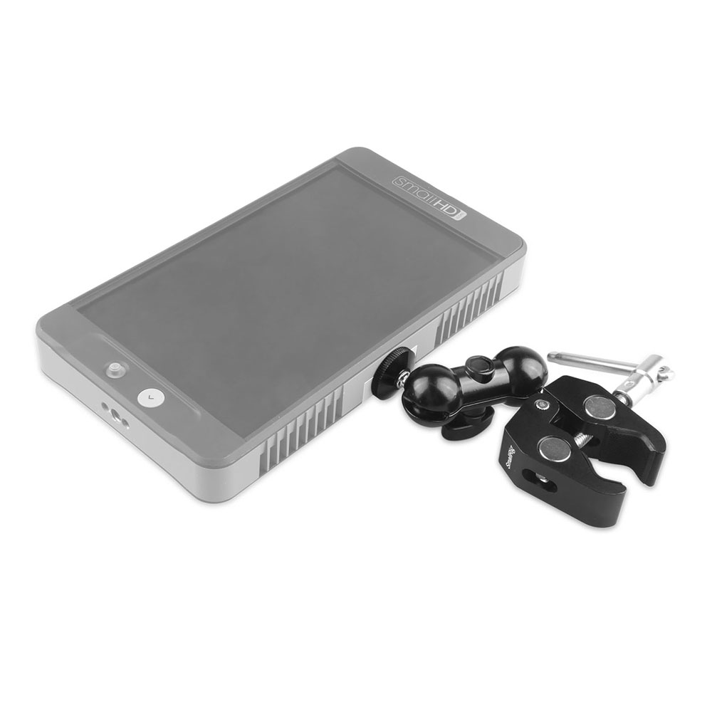 Multi-Functional double Ball Head with Clamp & 1/4" Screw 1138B