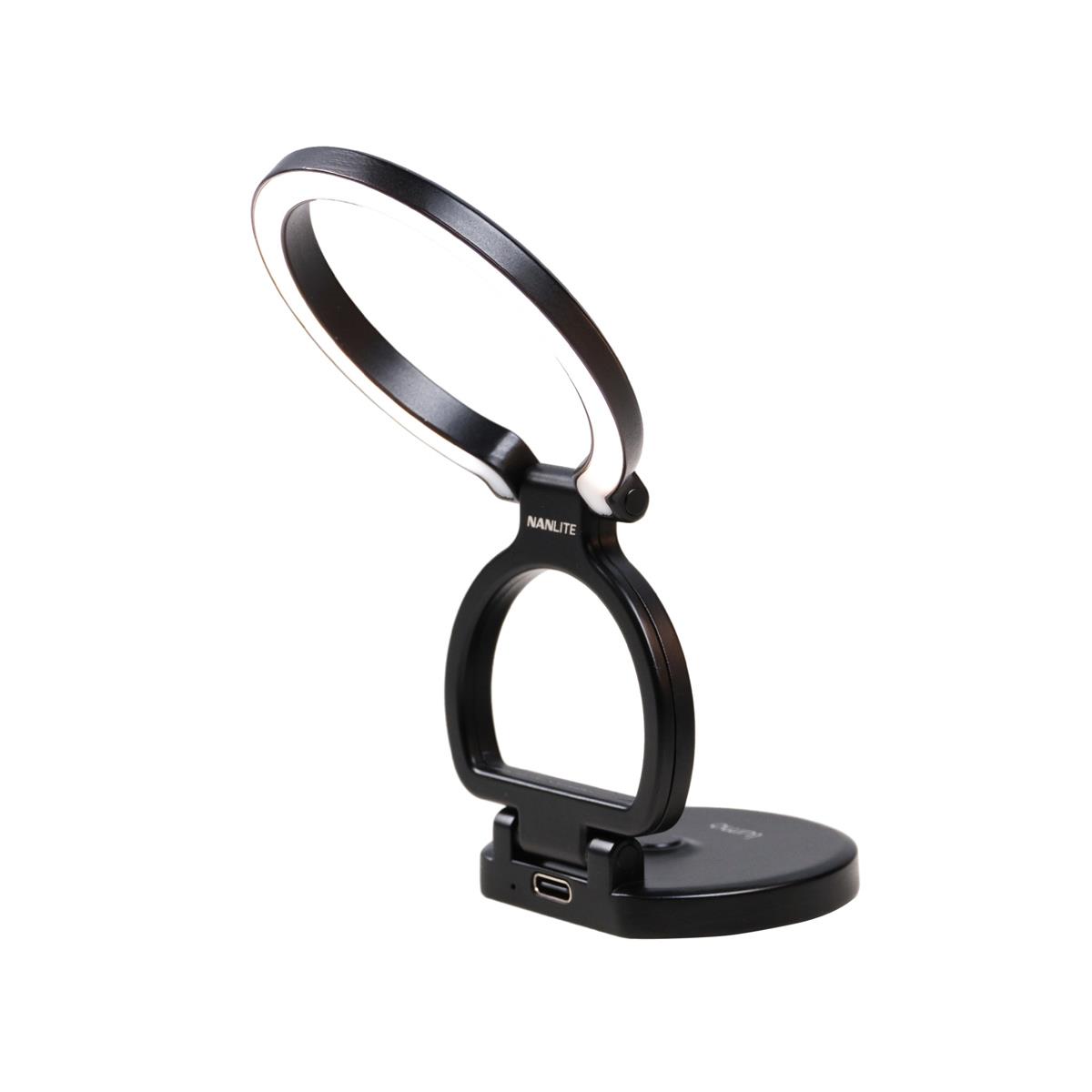 NANLITE Lumo Phone Ring Light  (MagSafe Compatible) - Polar Black