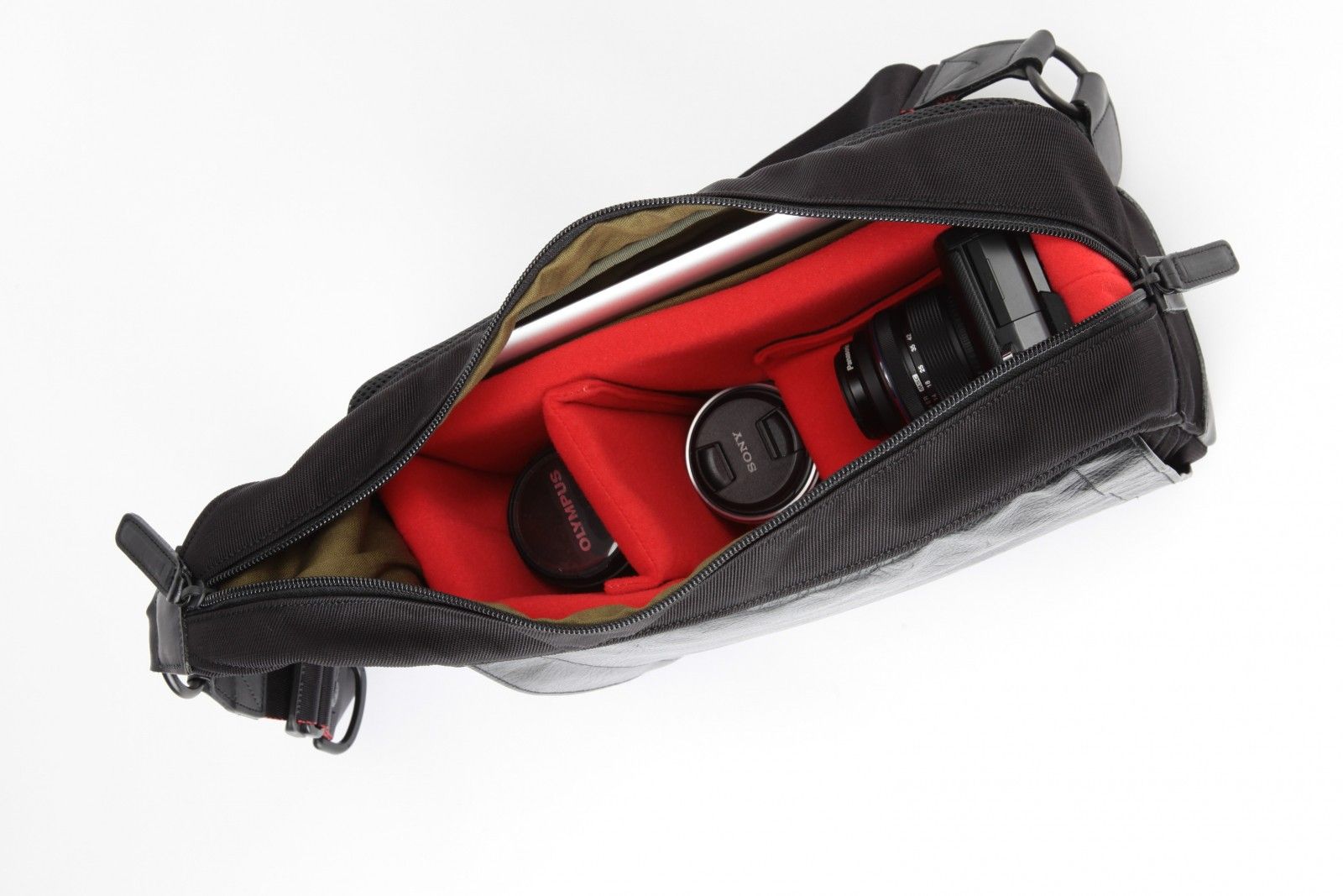 RR4-05C Leather Casual Camera Sling Bag