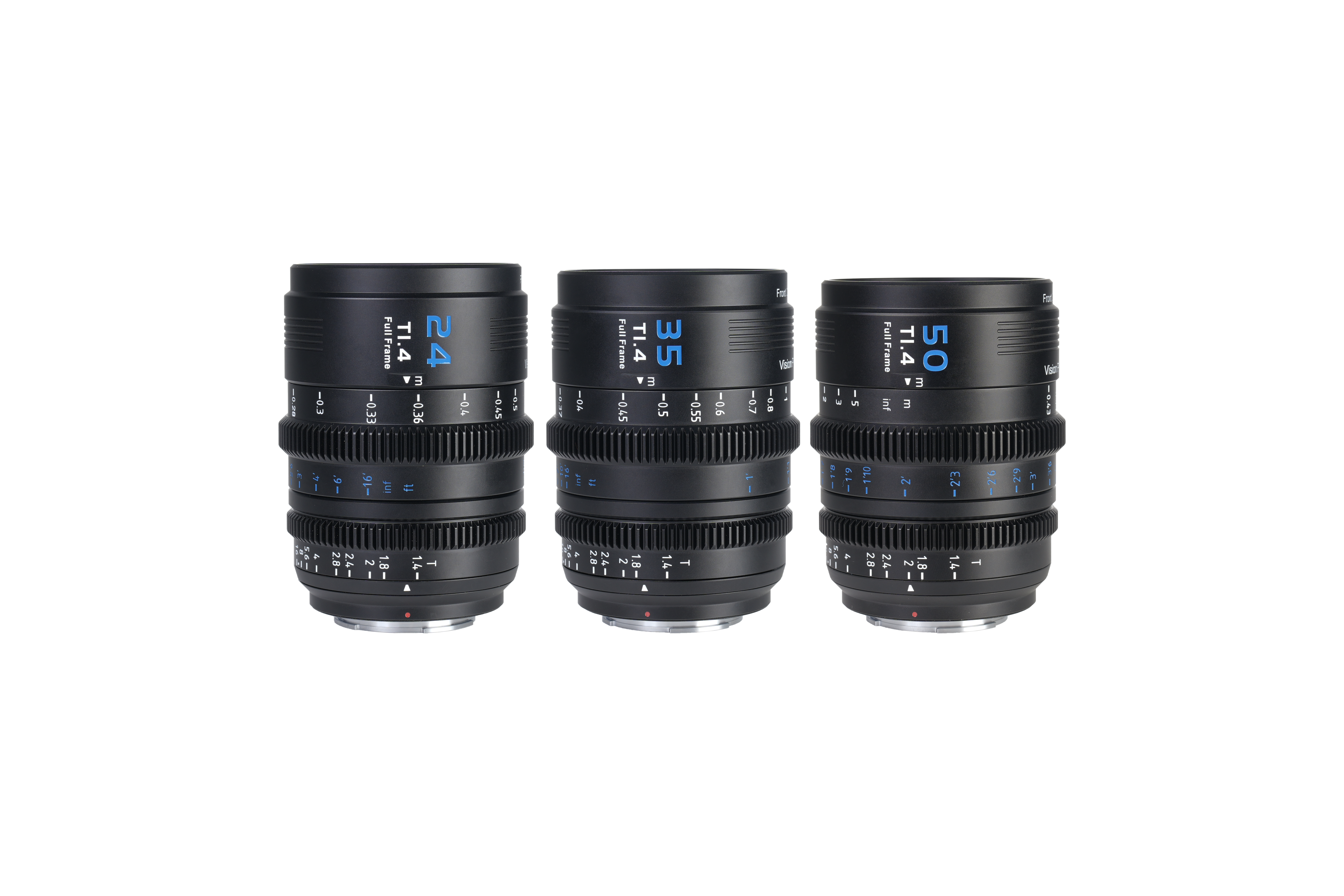VISION PRIME 24/35/50mm FF Cine Lens Bundle (E-Mount)-Black