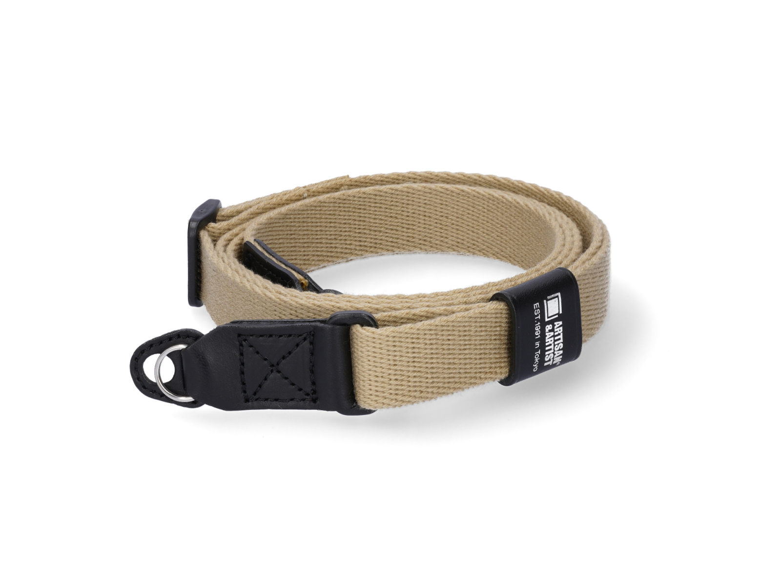 ACAM-100AA Slim and Soft Cloth Camera Strap (L) - Beige