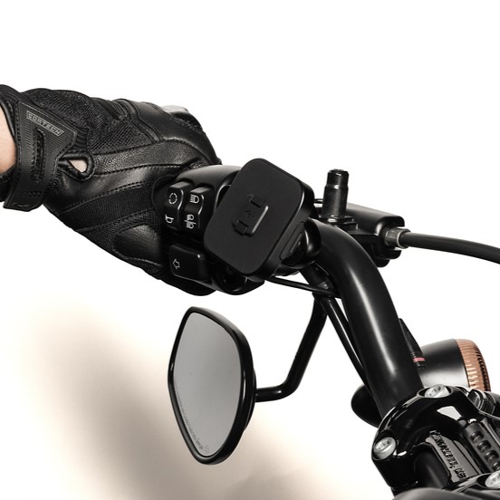 Motorcycle Charging Brake/Clutch Mount - Black