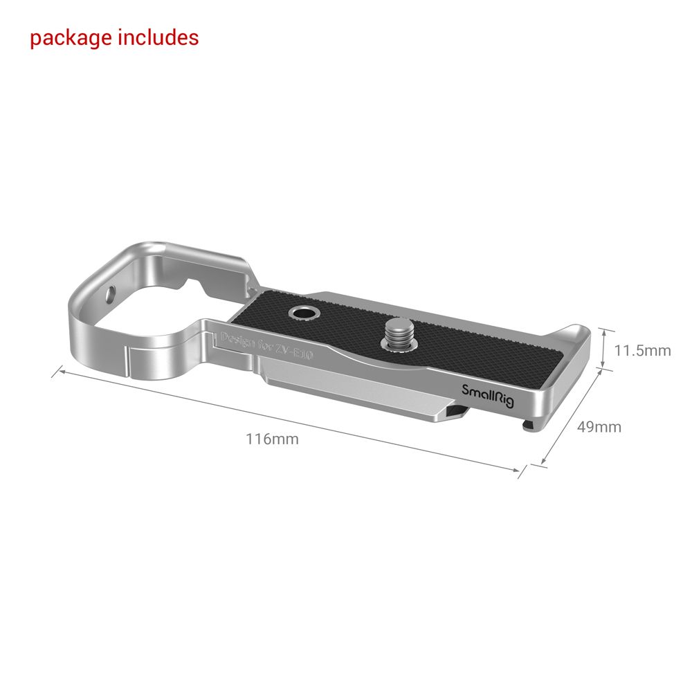 Extension Grip Sony ZV-E10 - Silver 3524