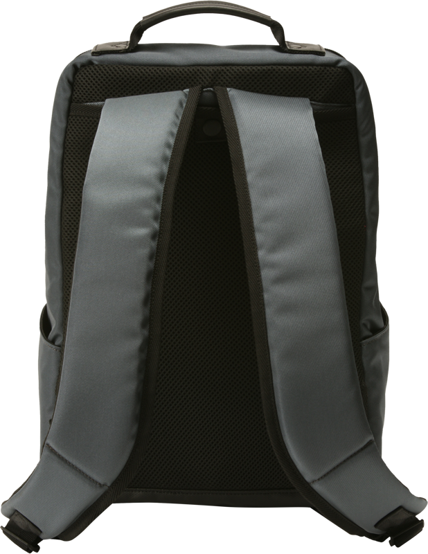 RR4-06C Leather Panel Backpack - Gray