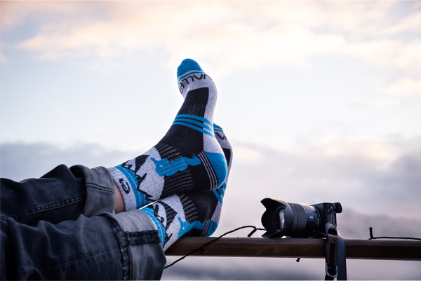 Merino Wool Sock- Blue - EU 36-40