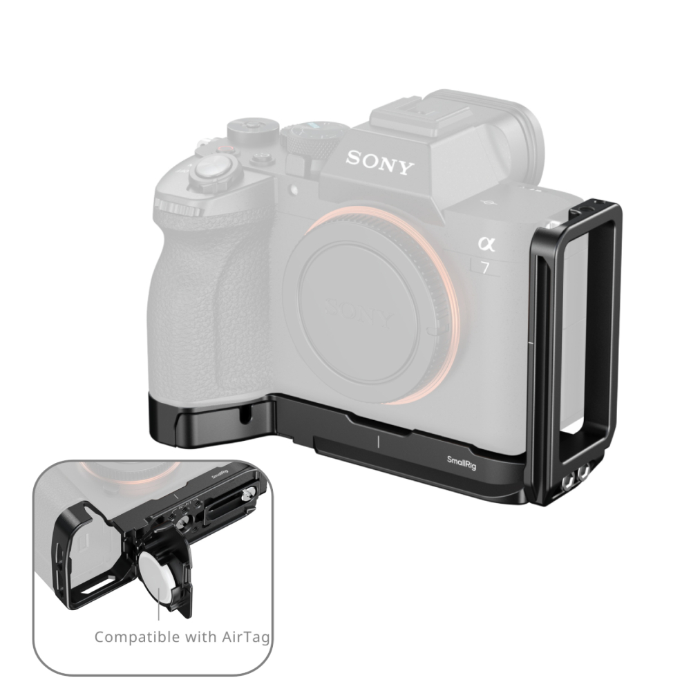 L-Shaped Mount Plate with AirTag Slot Sony Alpha 7 V / 7R V / 7 IV 6034