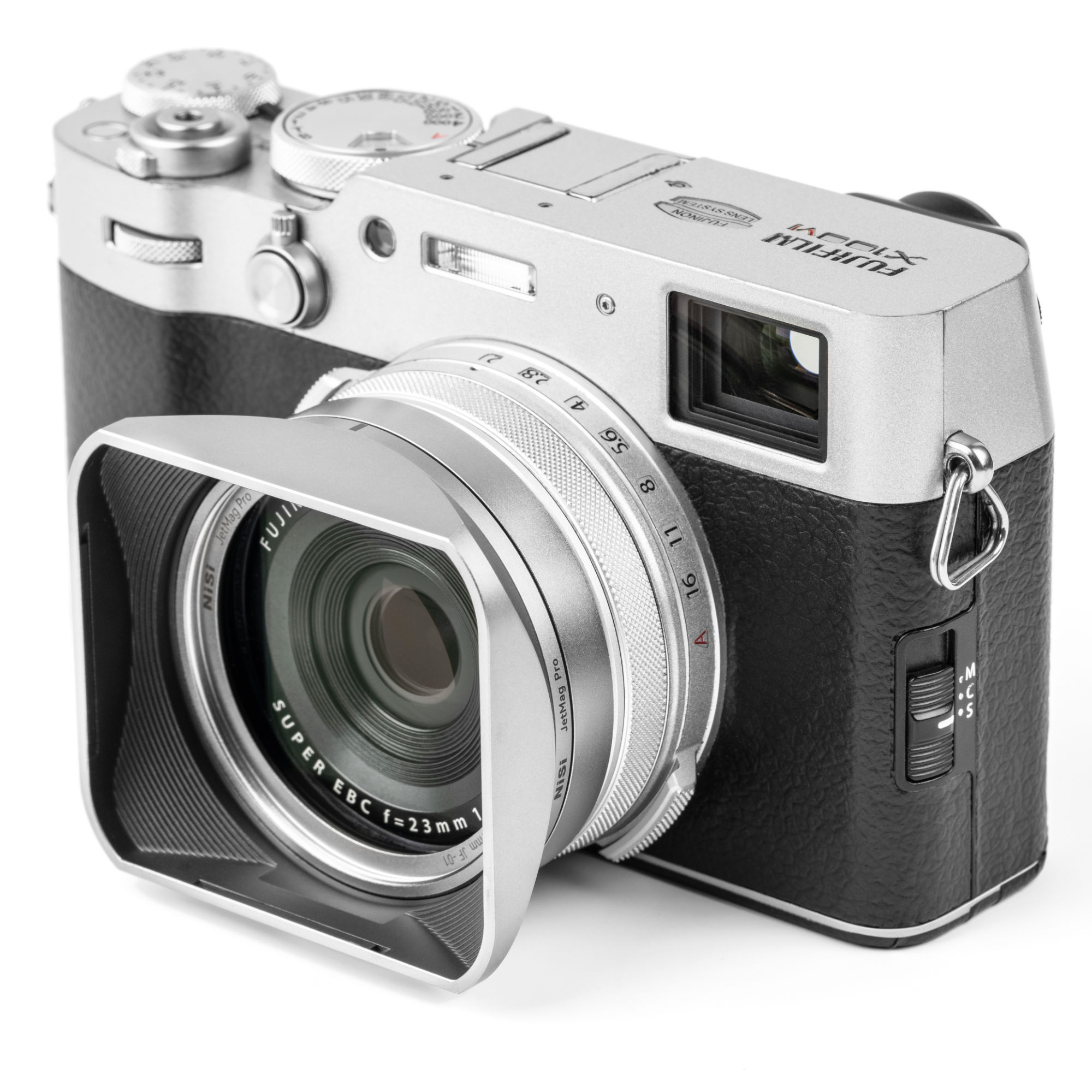 Jetmag Pro for Fujifilm X100 Series Lens Hood Kit - Silver