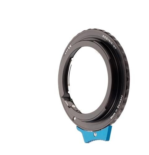 Adapter für Canon EOS an Nikon F Objektiv mit Abblendfunktion