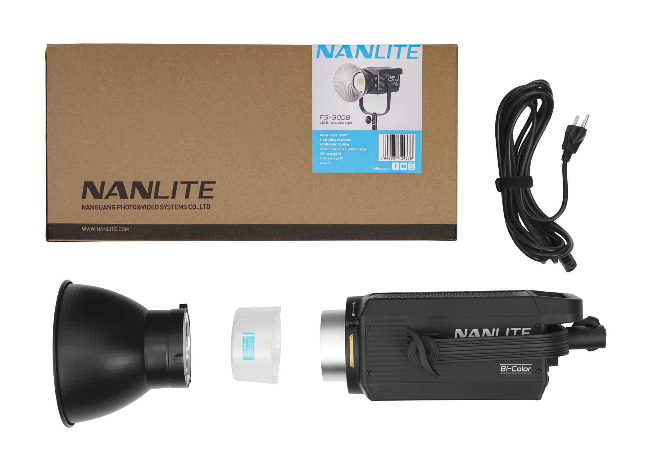 NANLITE FS-300B LED Bi-color Spot Light