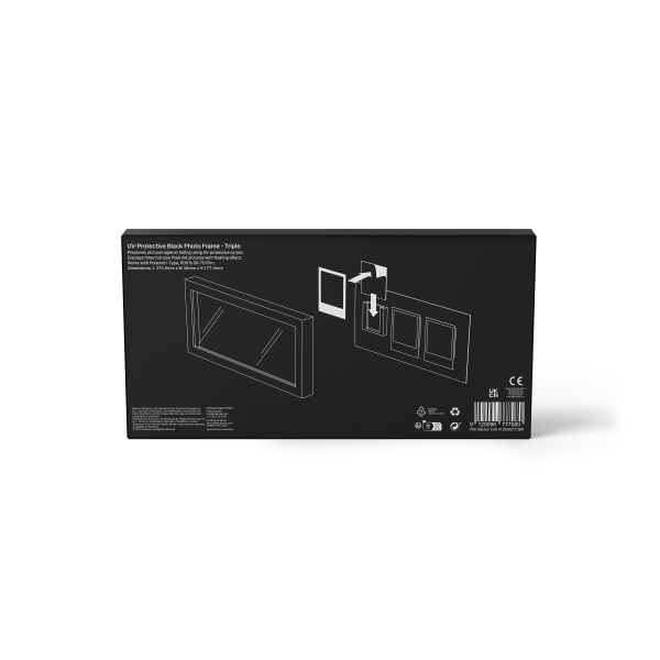 Studio Photo Frame Triptych - Black