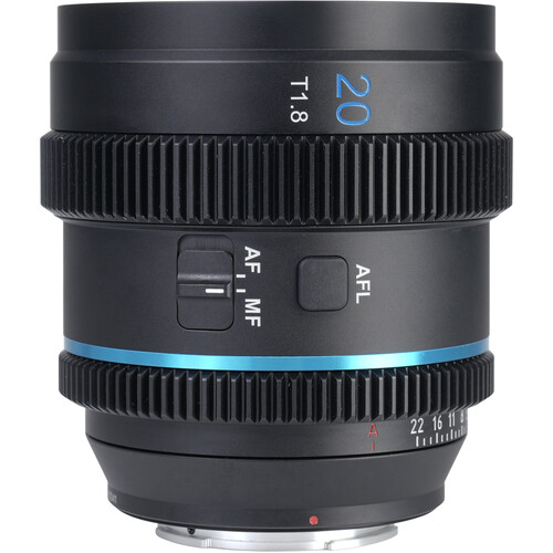 Sirui 20mm T1.8 1.33X S35 AF Anamorphic Lens (E Mount) - Blue Flare