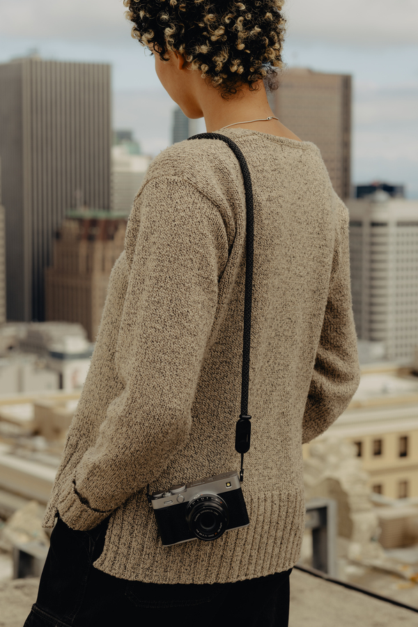 Rope Camera Strap Short - Black