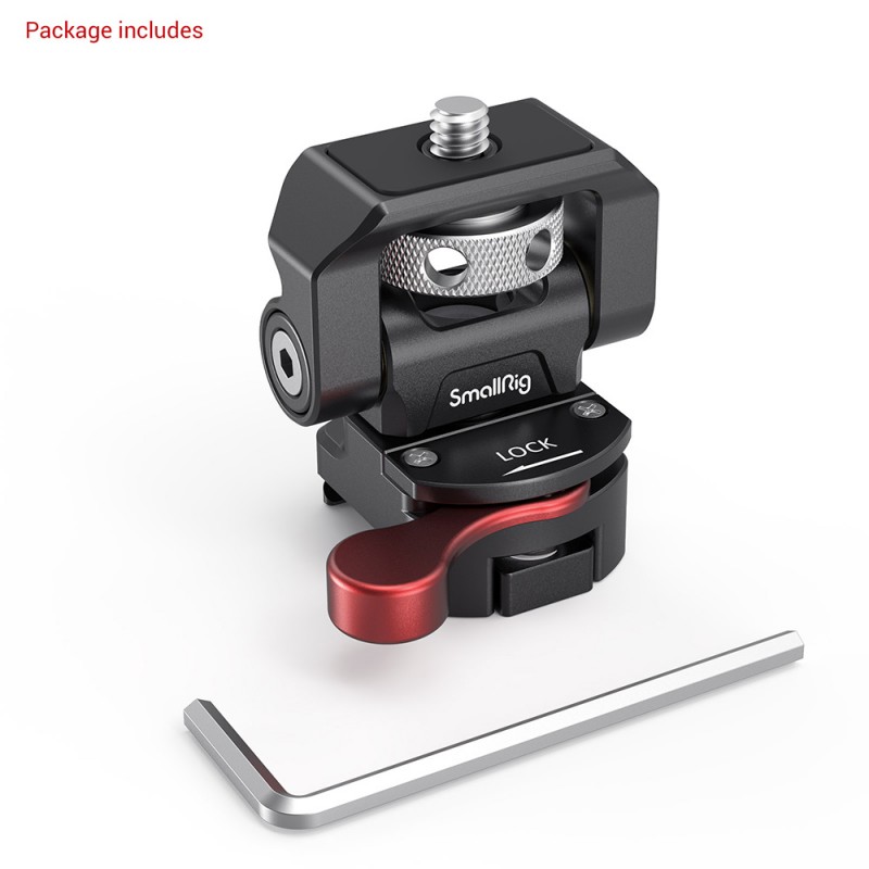 Swivel and Tilt Adjustable Monitor Support with NATO Clamp 2906B