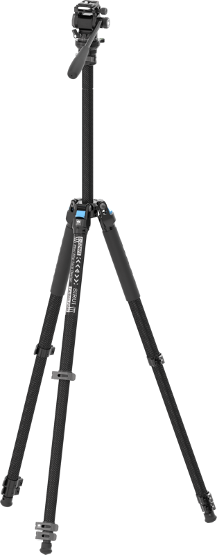 Sirui Tripod Kit L-224F + KV-5 Video Head (w/ Flip Lock)