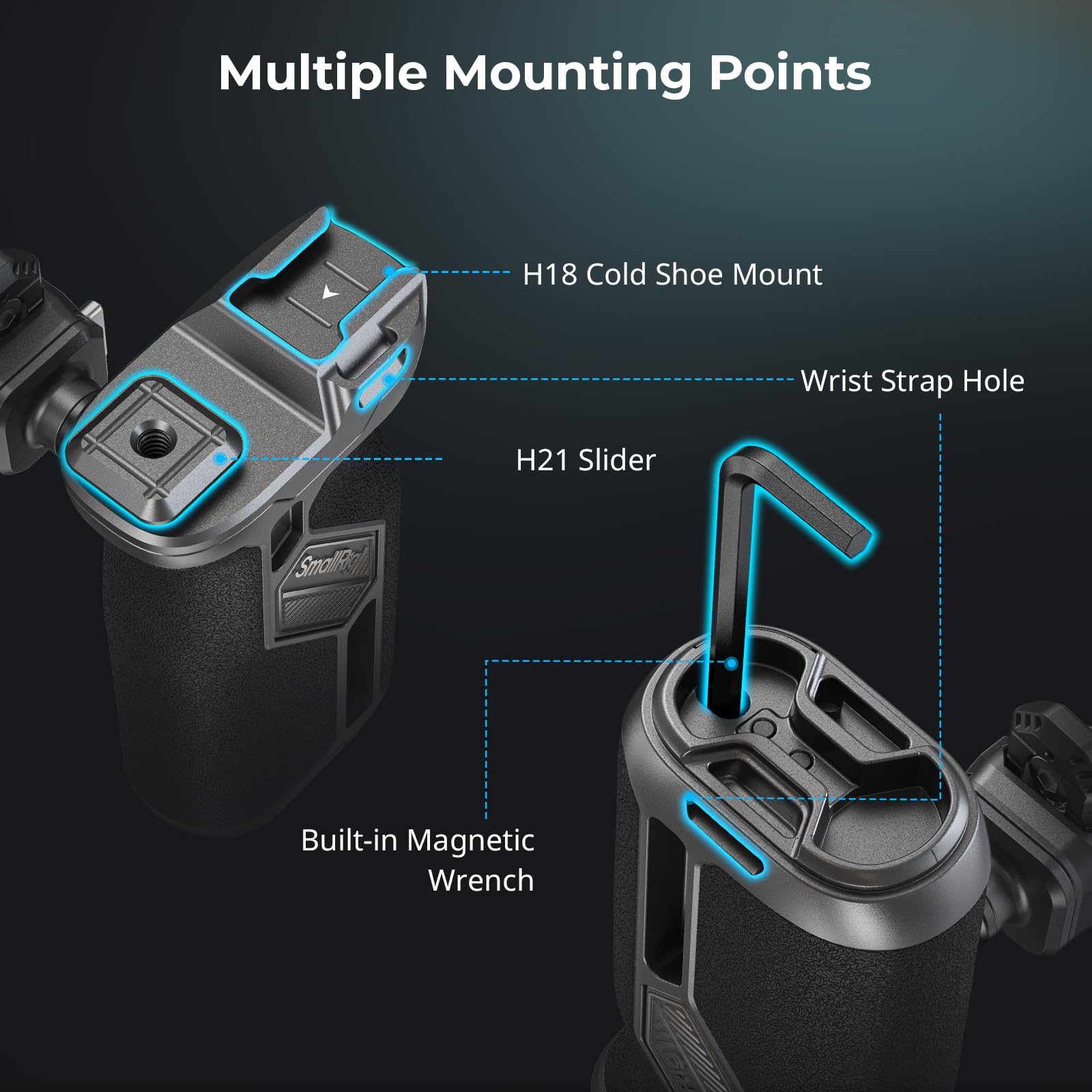 SmallRig HawkLock H21 Quick Release Rotating Side Handle Kit 4485
