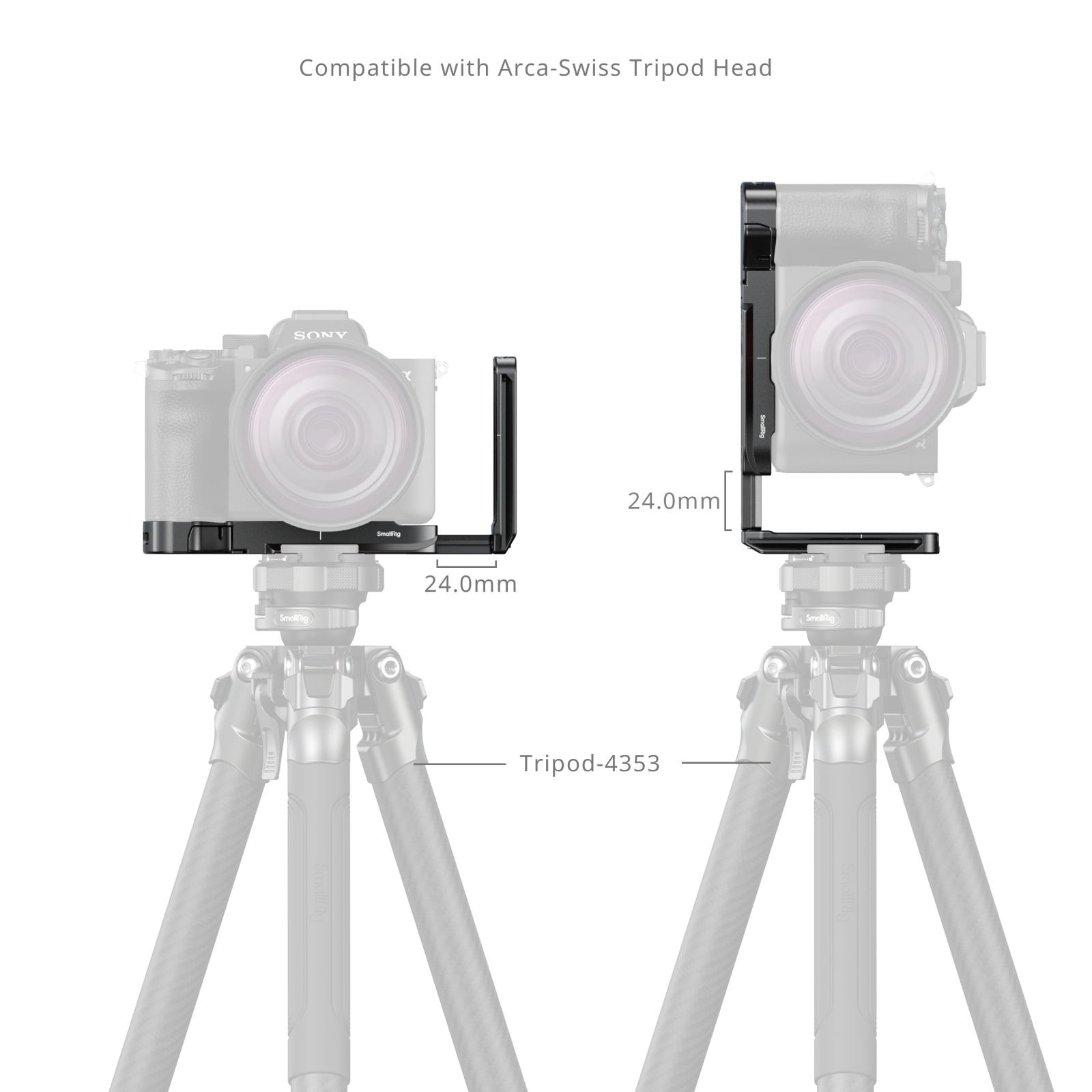 L-Shaped Mount Plate with AirTag Slot Sony Alpha 7 V / 7R V / 7 IV 6034