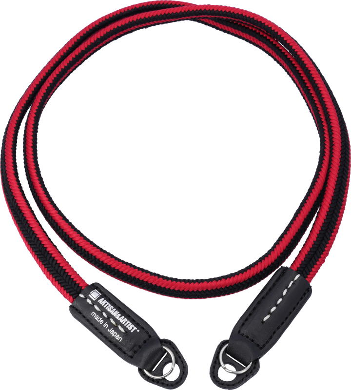 Silk Cord Strap Tape Ring - Black/Red