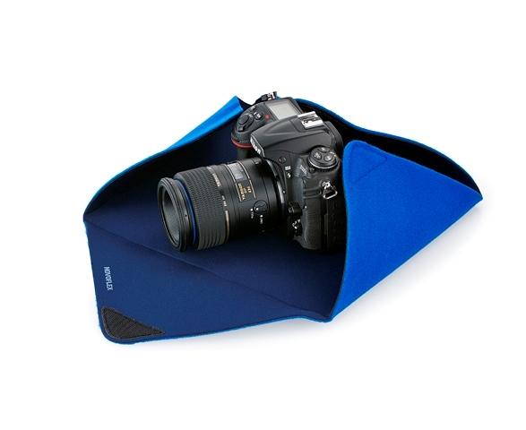 Einschlagtuch Stretch blau 38x38