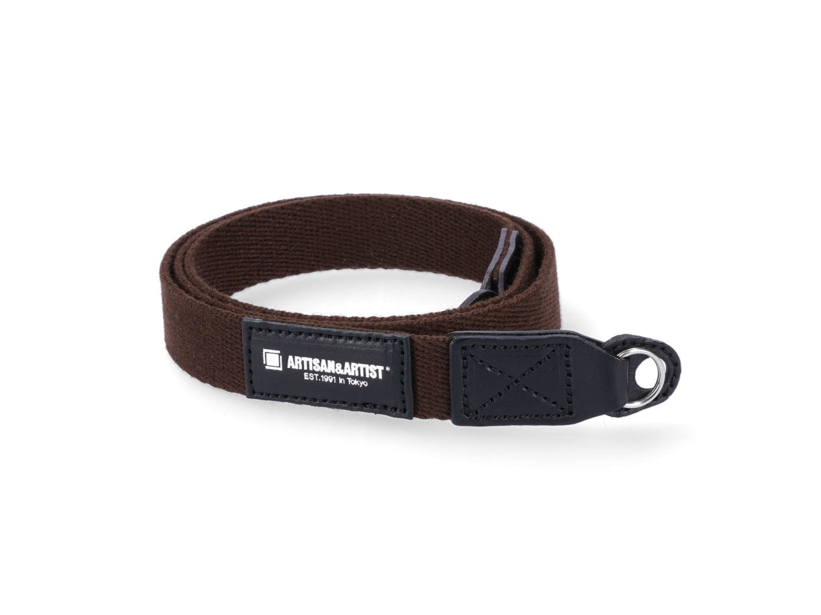 ACAM-102A Slim and Soft Cloth Camera Strap (S) - Brown