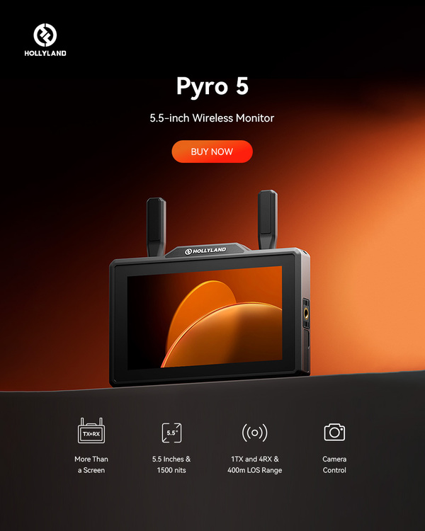 Pyro 5  5.5" Wireless Transceiving Monitor